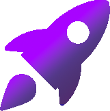 Rocket icon in purple